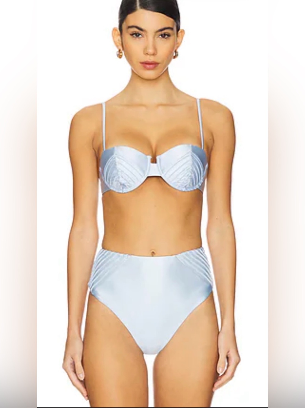 Devon Windsor  Bruna two piece bikini set  size M baby blue